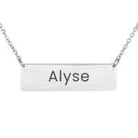 Load image into Gallery viewer, Alyse Necklace – Personalized Horizontal Bar Necklace for Women
