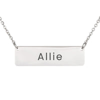 Load image into Gallery viewer, Allie Necklace – Personalized Horizontal Bar Necklace for Women
