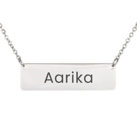Load image into Gallery viewer, Aarika Necklace – Custom Name Horizontal Bar Necklace for Women
