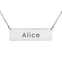 Load image into Gallery viewer, Alice Necklace – Personalized Horizontal Bar Necklace for Women
