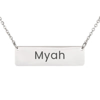Load image into Gallery viewer, Myah Necklace – Custom Name Horizontal Bar Necklace for Women
