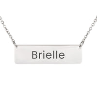 Load image into Gallery viewer, Brielle Necklace – Custom Name Horizontal Bar Necklace for Women
