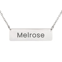Load image into Gallery viewer, Melrose Necklace – Custom Name Horizontal Bar Necklace for Women
