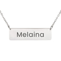 Load image into Gallery viewer, Melaina Necklace – Custom Name Horizontal Bar Necklace for Women

