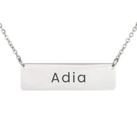 Load image into Gallery viewer, Adia Necklace – Custom Name Horizontal Bar Necklace for Women
