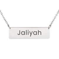 Load image into Gallery viewer, Jaliyah Necklace – Custom Name Horizontal Bar Necklace for Women
