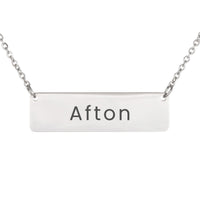 Load image into Gallery viewer, Afton Necklace – Personalized Horizontal Bar Necklace for Women
