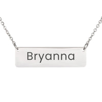 Load image into Gallery viewer, Bryanna Necklace – Custom Name Horizontal Bar Necklace for Women
