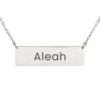Load image into Gallery viewer, Aleah Necklace – Personalized Horizontal Bar Necklace for Women
