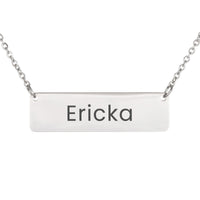 Load image into Gallery viewer, Ericka Necklace – Personalized Name Chain - Custom Horizontal Bar Necklace for Women
