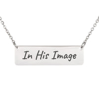 Load image into Gallery viewer, In His Image Necklace - Encouragement Bible Jewelry, Genesis 1_27 Self Worth Gift
