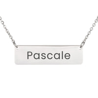 Load image into Gallery viewer, Pascale Necklace – Custom Name Horizontal Bar Necklace for Women
