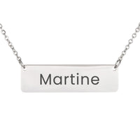 Load image into Gallery viewer, Martine Necklace – Custom Name Horizontal Bar Necklace for Women
