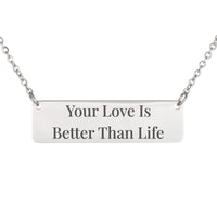 Load image into Gallery viewer, Your Love Is Better Than Life Engraved Necklace - Christian Jewelry, Psalm 63:3 Gift for Girlfriend
