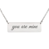 Load image into Gallery viewer, You Are Mine Necklace, Encouragement Bible Scripture Pendant Isaiah 43:1 - Teen Girl Gift
