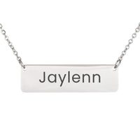 Load image into Gallery viewer, Jaylenn Necklace – Custom Name Horizontal Bar Necklace for Women
