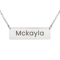 Load image into Gallery viewer, Mckayla Necklace – Custom Name Horizontal Bar Necklace for Women
