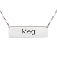 Load image into Gallery viewer, Meg Necklace – Custom Name Horizontal Bar Necklace for Women
