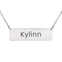 Load image into Gallery viewer, Kylinn Necklace – Personalized Name Chain - Custom Horizontal Bar Necklace for Women
