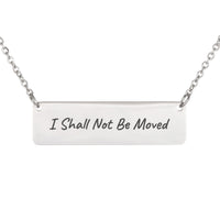 Load image into Gallery viewer, I Shall Not Be Moved Engraved Necklace, Faith Christian Jewelry Psalm 16:8 - Baptism Gift
