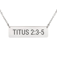 Load image into Gallery viewer, Titus 2:3-5 Necklace - Dainty Women's Christian Jewelry for Her
