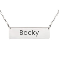 Load image into Gallery viewer, Becky Necklace – Personalized Horizontal Bar Necklace for Women
