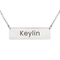 Load image into Gallery viewer, Keylin Necklace – Personalized Name Chain - Custom Horizontal Bar Necklace for Women
