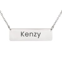 Load image into Gallery viewer, Kennedy Necklace – Custom Name Horizontal Bar Necklace for Women

