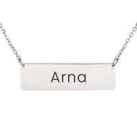 Load image into Gallery viewer, Arna Necklace – Custom Name Horizontal Bar Necklace for Women
