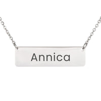 Load image into Gallery viewer, Annica Necklace – Custom Name Horizontal Bar Necklace for Women
