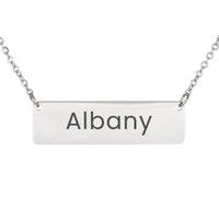 Load image into Gallery viewer, Albany Necklace – Custom Name Horizontal Bar Necklace for Women
