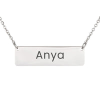 Load image into Gallery viewer, Anya Necklace – Custom Name Horizontal Bar Necklace for Women
