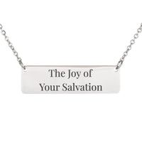 Load image into Gallery viewer, The Joy of Your Salvation Necklace - Friend Gift, Psalm 51:12 Bible Scripture Pendant
