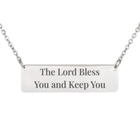 Load image into Gallery viewer, The Lord Bless You and Keep You Necklace - Numbers 6_24 Blessing Scripture Jewelry, Graduation Gift
