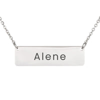 Load image into Gallery viewer, Alene Necklace – Personalized Horizontal Bar Necklace for Women

