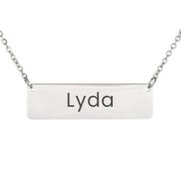 Load image into Gallery viewer, Lyda Necklace – Custom Name Horizontal Bar Necklace for Women
