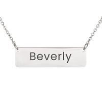Load image into Gallery viewer, Beverly Necklace – Custom Name Horizontal Bar Necklace for Women

