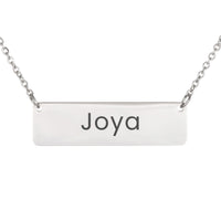 Load image into Gallery viewer, Joya Necklace – Custom Name Horizontal Bar Necklace for Women
