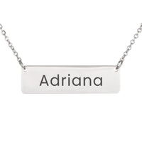 Load image into Gallery viewer, Adriana Necklace – Custom Name Horizontal Bar Necklace for Women
