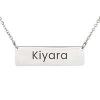 Load image into Gallery viewer, Kiyara Necklace – Personalized Name Chain - Custom Horizontal Bar Necklace for Women
