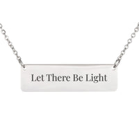 Load image into Gallery viewer, Let There Be Light Necklace - Inspirational Bible Verse Jewelry, Genesis 1_3 Gift for Daughter
