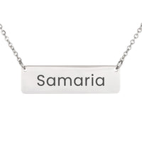 Load image into Gallery viewer, Samaria Necklace – Custom Name Horizontal Bar Necklace for Women
