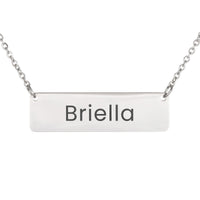 Load image into Gallery viewer, Briella Necklace – Custom Name Horizontal Bar Necklace for Women
