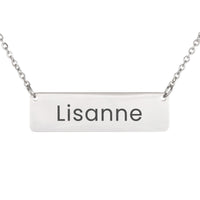 Load image into Gallery viewer, Lisanne Necklace – Custom Name Horizontal Bar Necklace for Women
