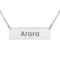 Load image into Gallery viewer, Arora Necklace – Personalized Horizontal Bar Necklace for Women
