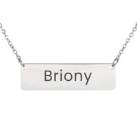 Load image into Gallery viewer, Briony Necklace – Custom Name Horizontal Bar Necklace for Women
