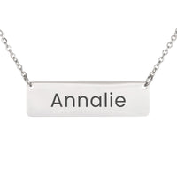Load image into Gallery viewer, Annalie Necklace – Custom Name Horizontal Bar Necklace for Women
