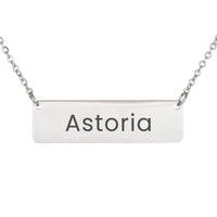 Load image into Gallery viewer, Astoria Necklace – Custom Name Horizontal Bar Necklace for Women
