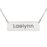 Load image into Gallery viewer, Laelynn Necklace – Custom Name Horizontal Bar Necklace for Women
