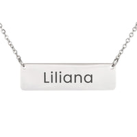 Load image into Gallery viewer, Liliana Necklace – Custom Name Horizontal Bar Necklace for Women
